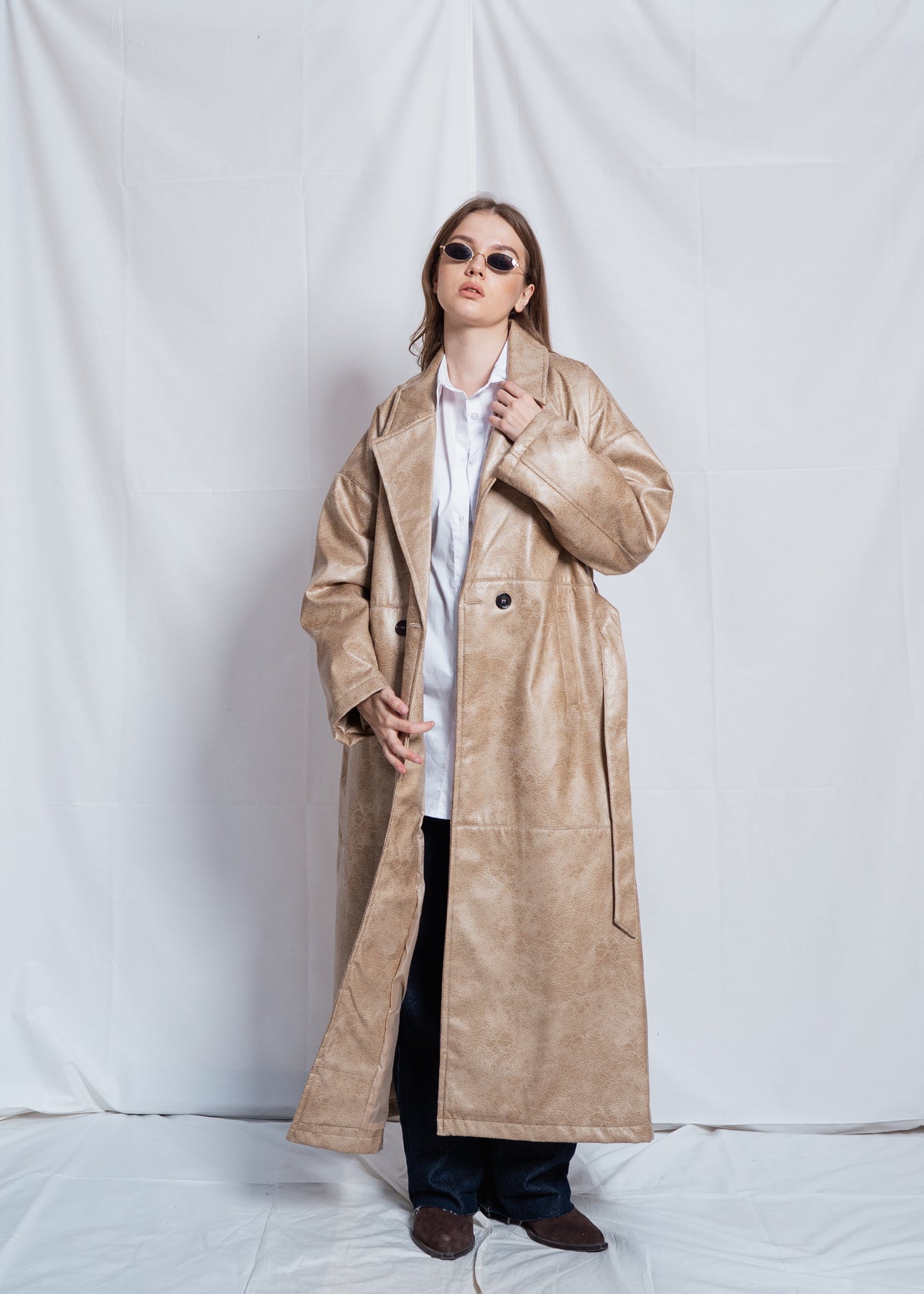 Long Leather Coat
