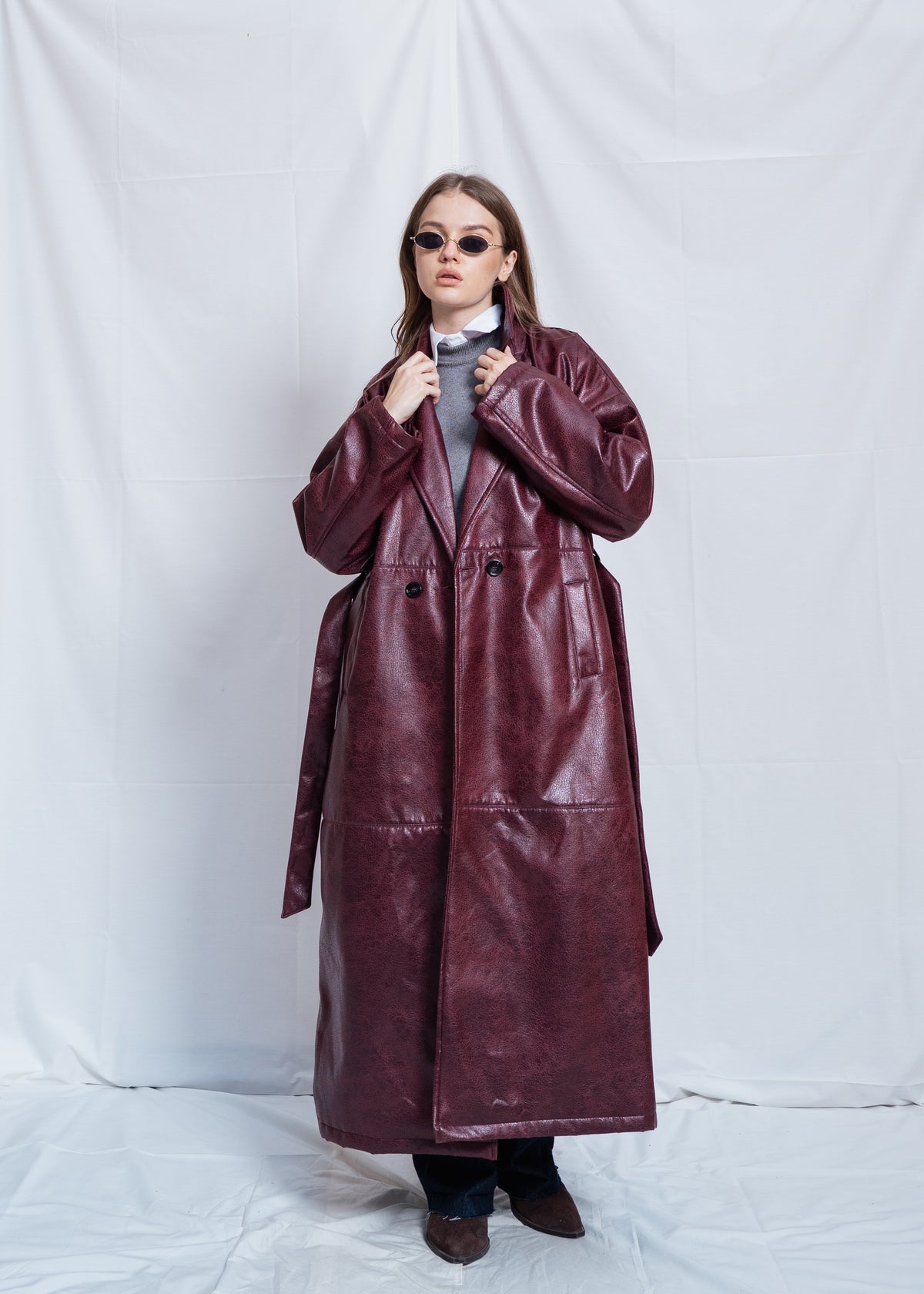 Long Leather Coat